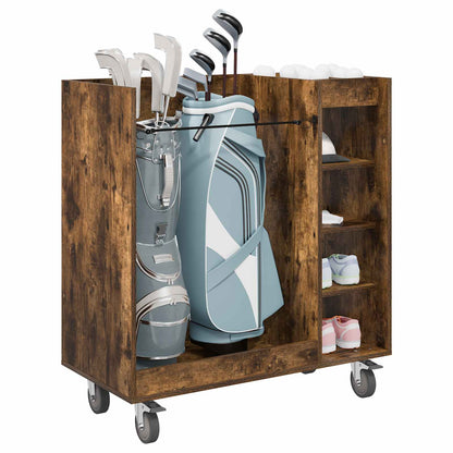 Armadio per Golf con ruota Rovere fumÃ© 90 x 45 x 98 cm