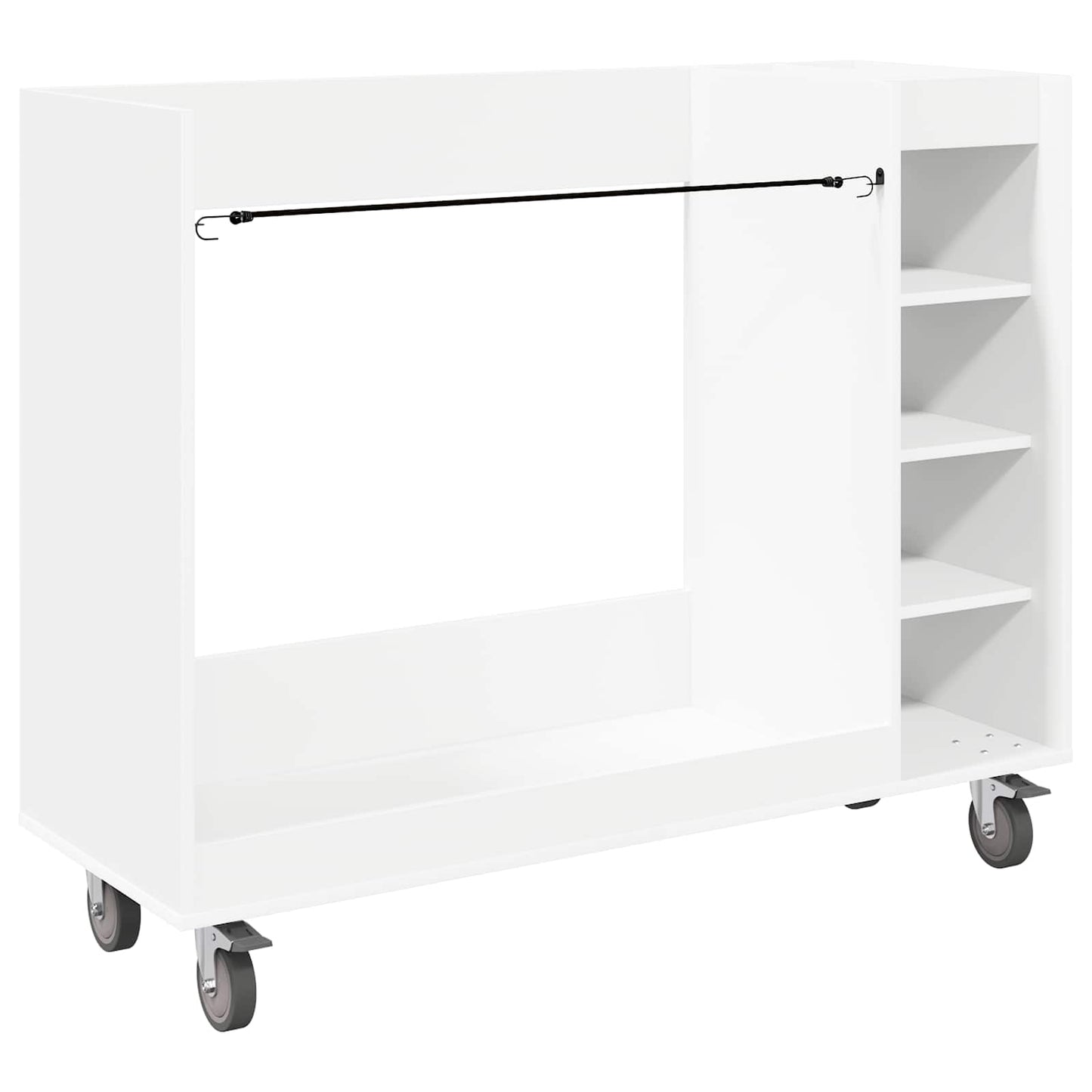 Armadio per Golf con ruota Tinta unita Bianco 120 x 45 x 98 cm