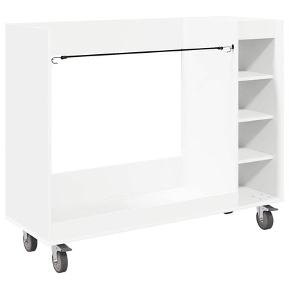 Armadio per Golf con ruota Tinta unita Bianco 120 x 45 x 98 cm