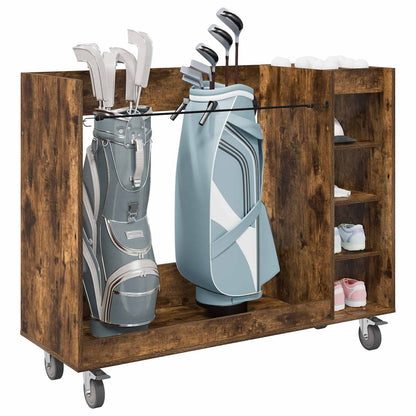 Armadio per Golf con ruota Rovere fumÃ© 120 x 45 x 98 cm