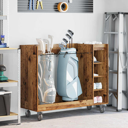 Armadio per Golf con ruota Legno vecchio 120 x 45 x 98 cm