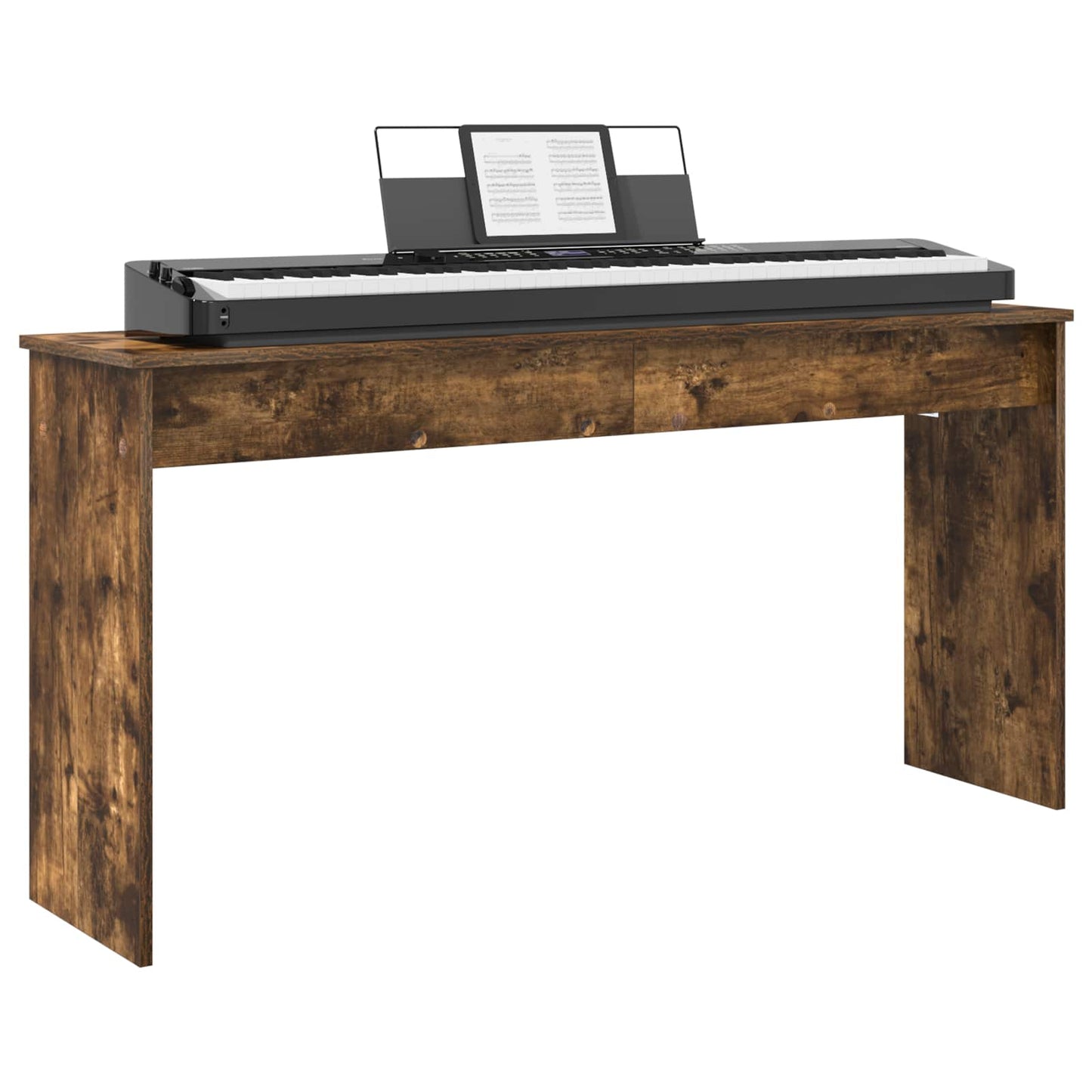 Supporto per Tastiera Rovere fumé 130 x 32 x 64 cm