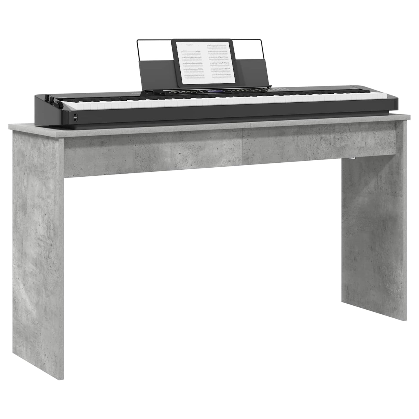 Supporto per Tastiera Grigio cemento 120 x 32 x 64 cm