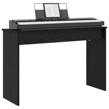 Supporto per Tastiera Rovere Nero 100 x 32 x 64 cm