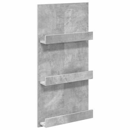 Scaffale per riviste Grigio cemento 51 x 11 x 102 cm