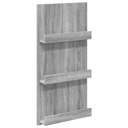 Scaffale per riviste Grigio Sonoma 51 x 11 x 102 cm