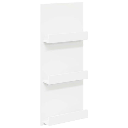 Scaffale per riviste Bianco 51 x 11 x 102 cm Legno multistrato
