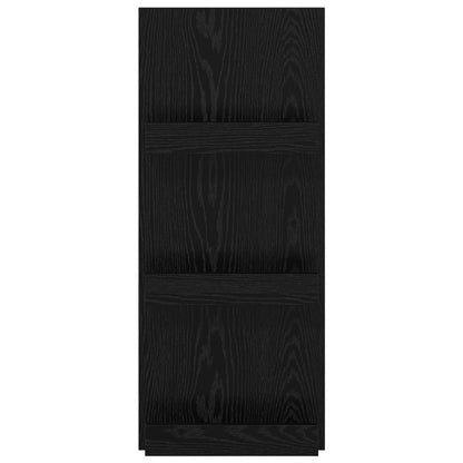 Scaffale per riviste Rovere Nero 43 x 11 x 102 cm