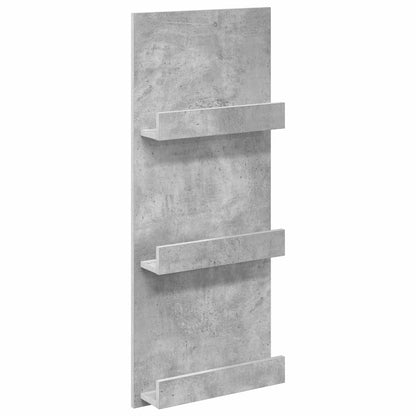 Scaffale per riviste Grigio cemento 43 x 11 x 102 cm