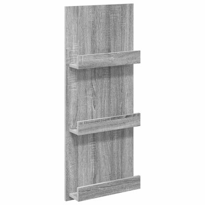 Scaffale per riviste Grigio Sonoma 43 x 11 x 102 cm