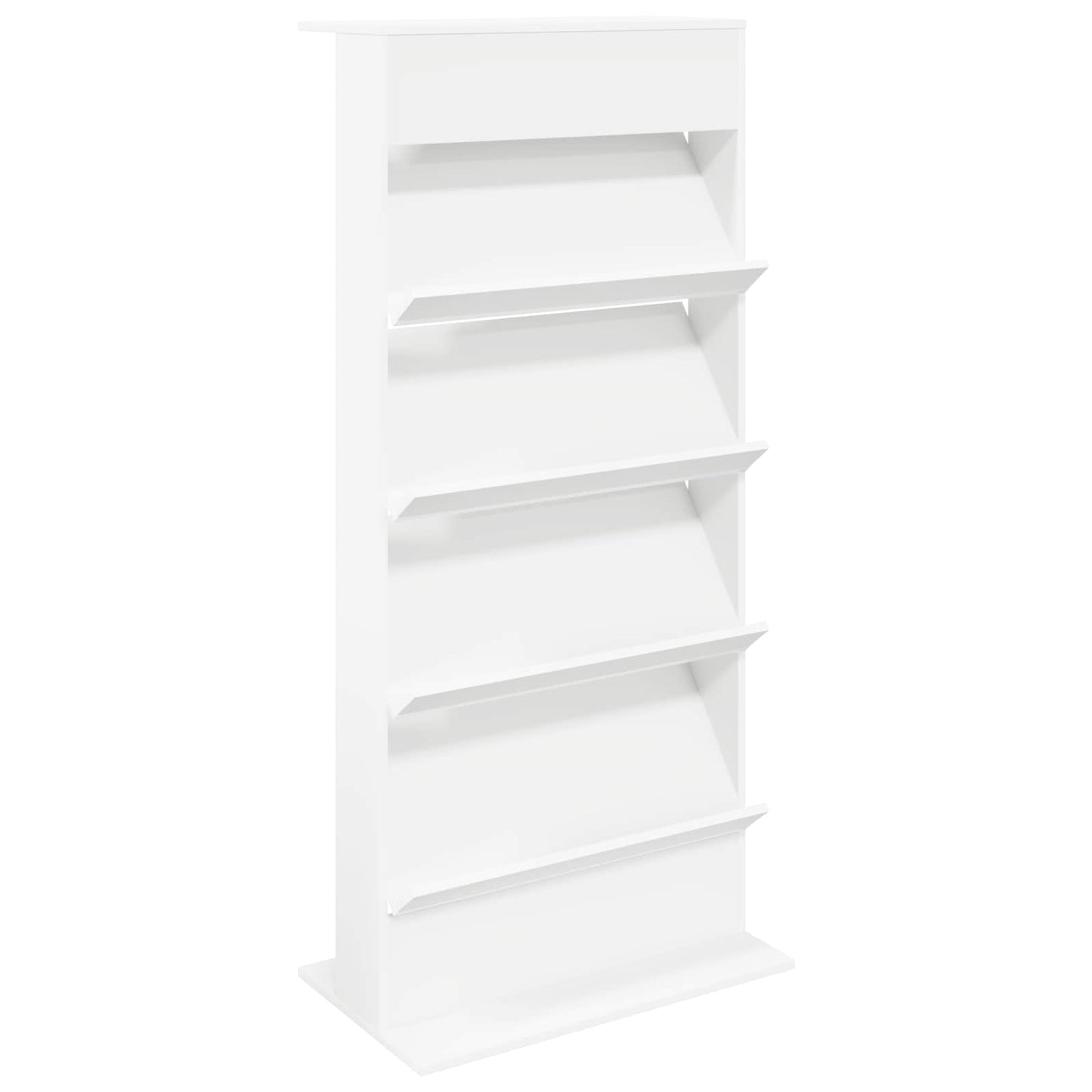 Scaffale per riviste Bianco 70 x 41 x 156 cm Legno multistrato