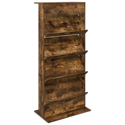Scaffale per riviste Rovere fumÃ© 70 x 41 x 156 cm