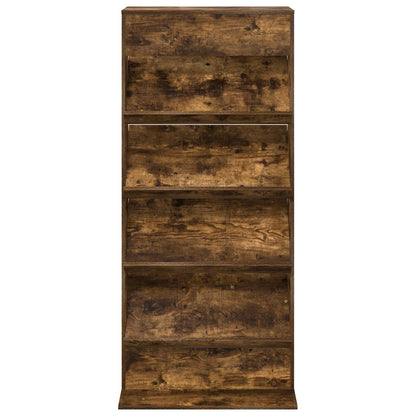 Scaffale per riviste Rovere fumÃ© 70 x 41 x 156 cm