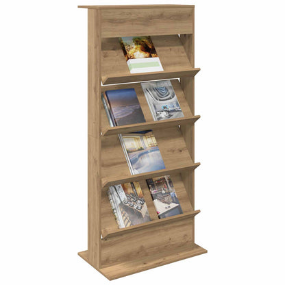 Scaffale per riviste Rovere artigianale 70 x 41 x 156 cm