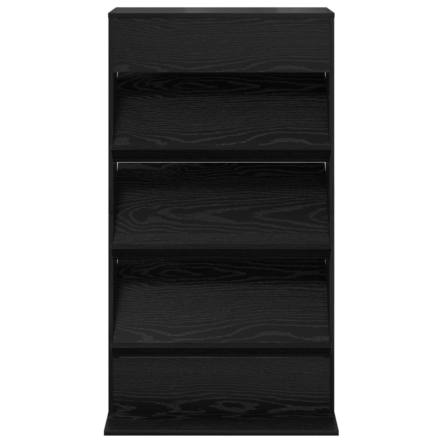 Scaffale per riviste Rovere Nero 70 x 41 x 126 cm