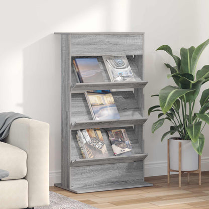 Scaffale per riviste Grigio Sonoma 70 x 41 x 126 cm