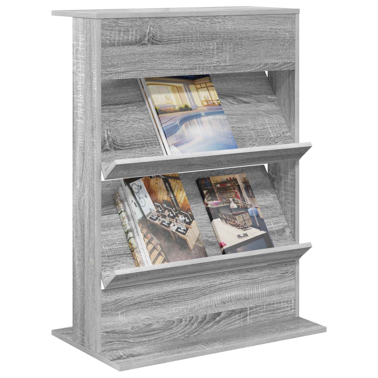 Scaffale per riviste Grigio Sonoma 70 x 41 x 96 cm