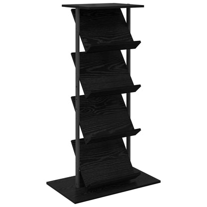 Scaffale per riviste Rovere Nero 68 x 40 x 123.5 cm