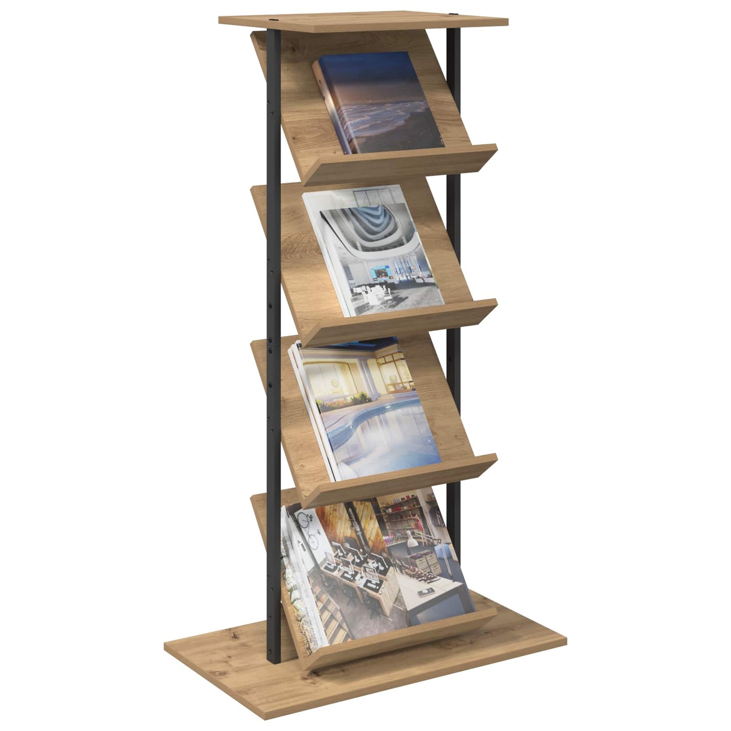 Scaffale per riviste Rovere artigianale 68 x 40 x 123.5 cm