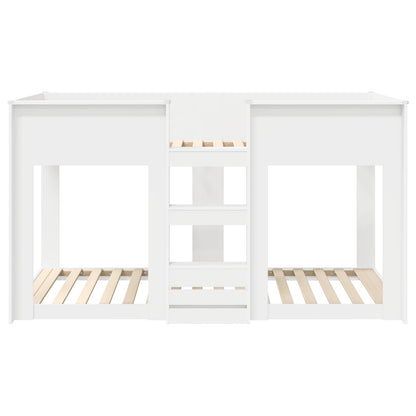 Letto a Castello per Bambini Bianco 75 x 190 cm