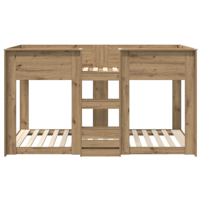 Letto a Castello per Bambini Rovere artigianale 75 x 190 cm