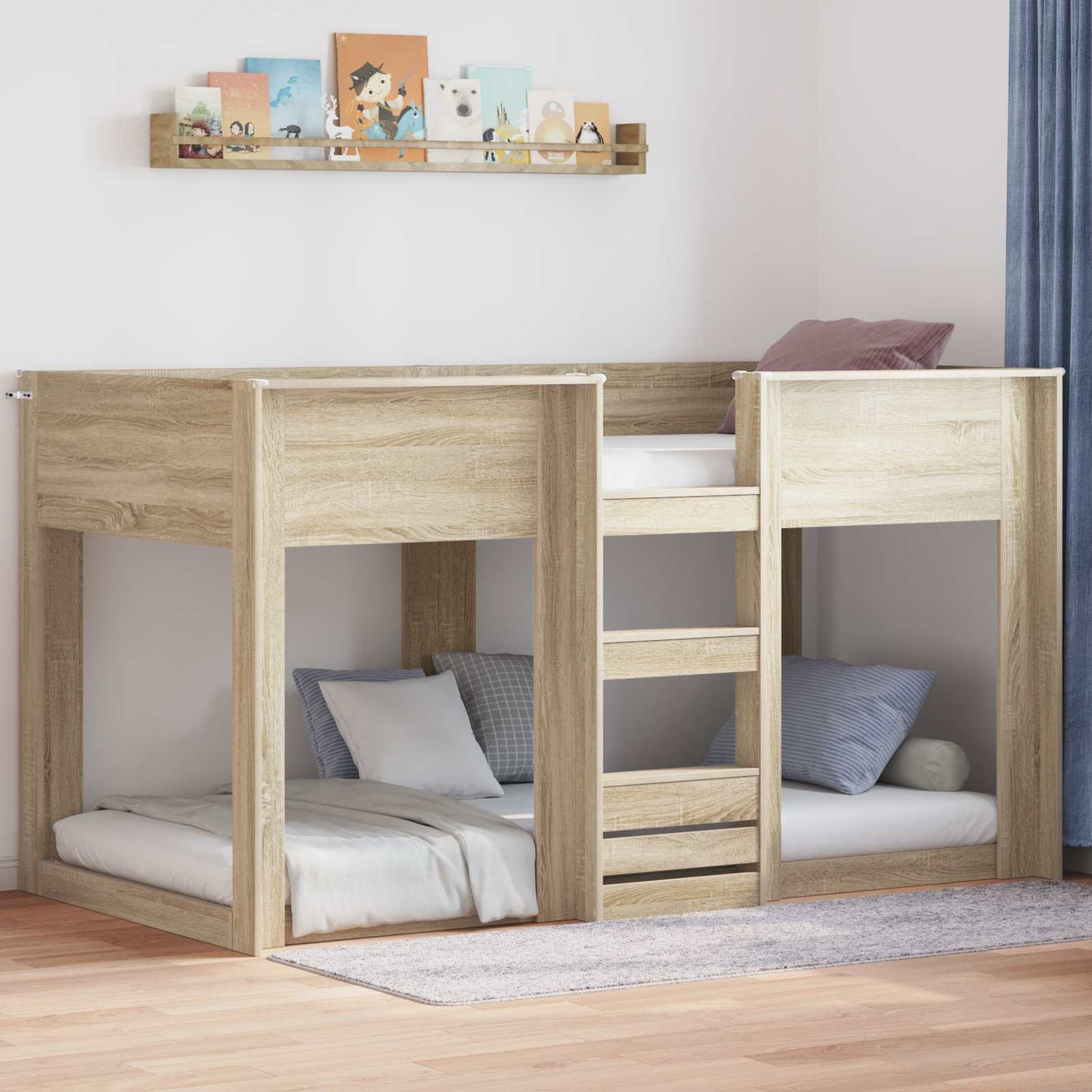 Letto a Castello per Bambini Rovere Sonoma 80 x 200 cm