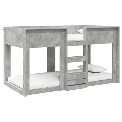 Letto a Castello per Bambini Grigio cemento 80 x 200 cm