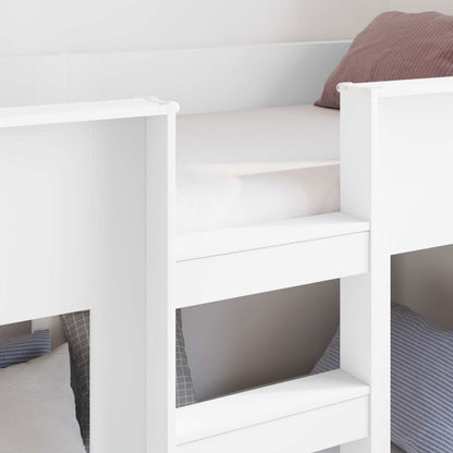 Letto a Castello per Bambini Bianco 90 x 200 cm