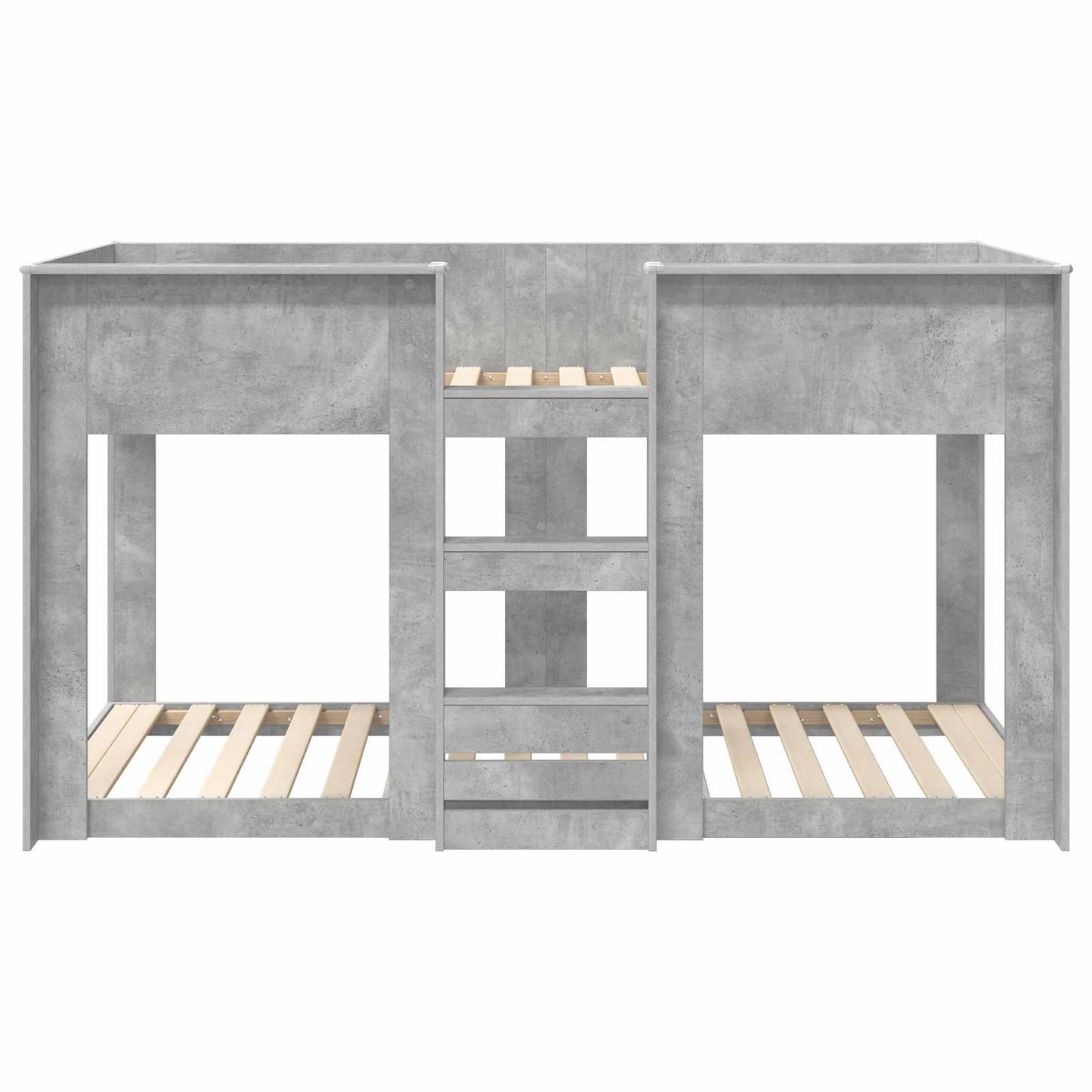 Letto a Castello per Bambini Grigio cemento 90 x 200 cm