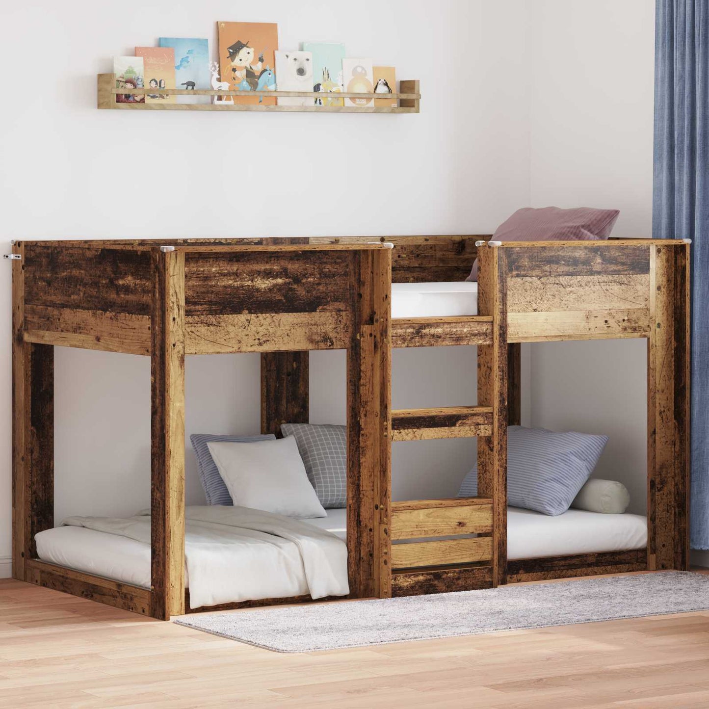 Letto a Castello per Bambini Legno vecchio 90 x 200 cm