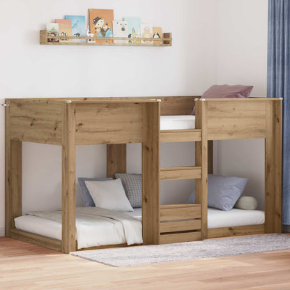 Letto a Castello per Bambini Rovere artigianale 90 x 200 cm