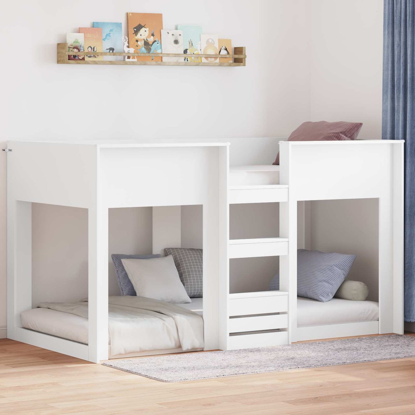 Letto a Castello per Bambini Bianco 100 x 200 cm
