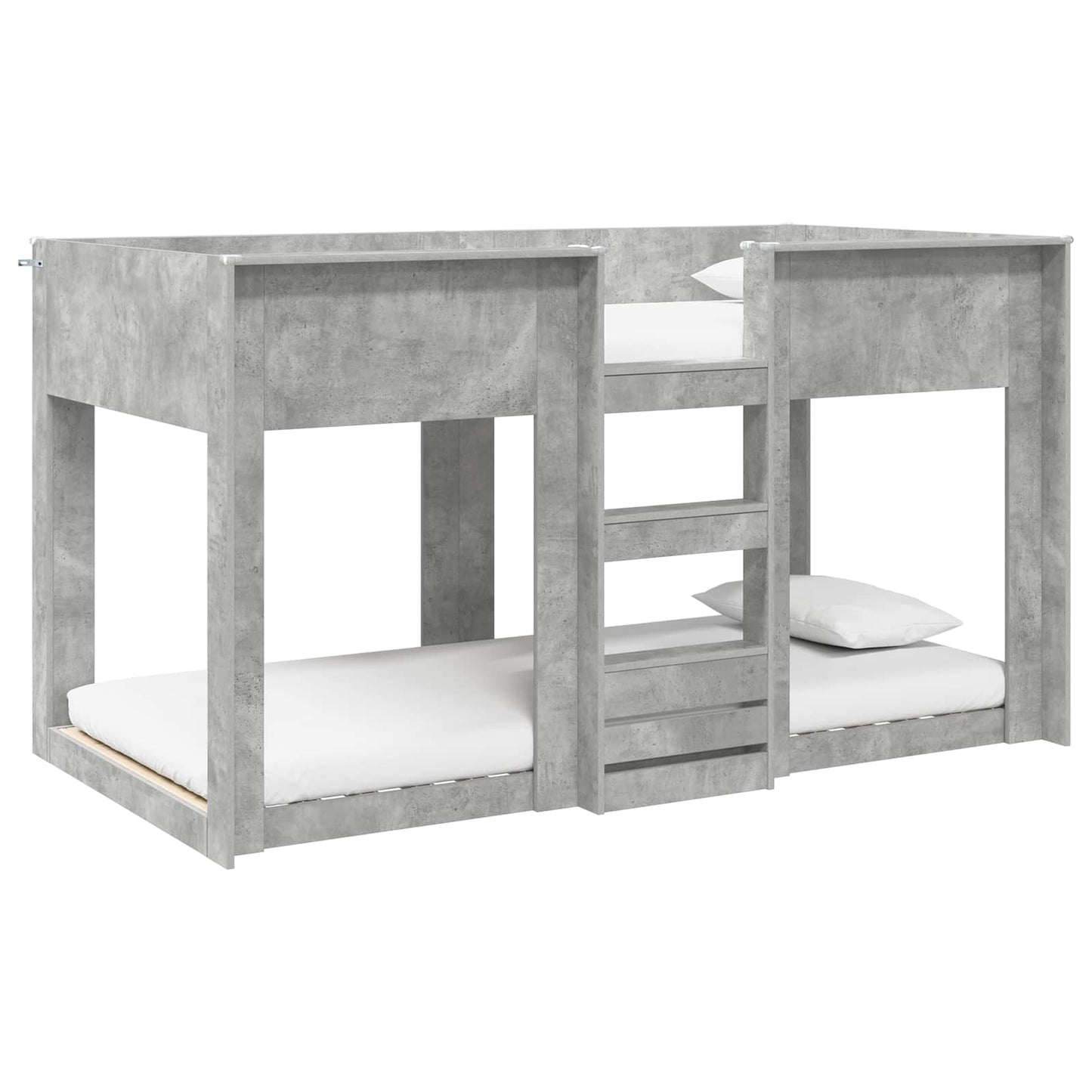 Letto a Castello per Bambini Grigio cemento 100 x 200 cm
