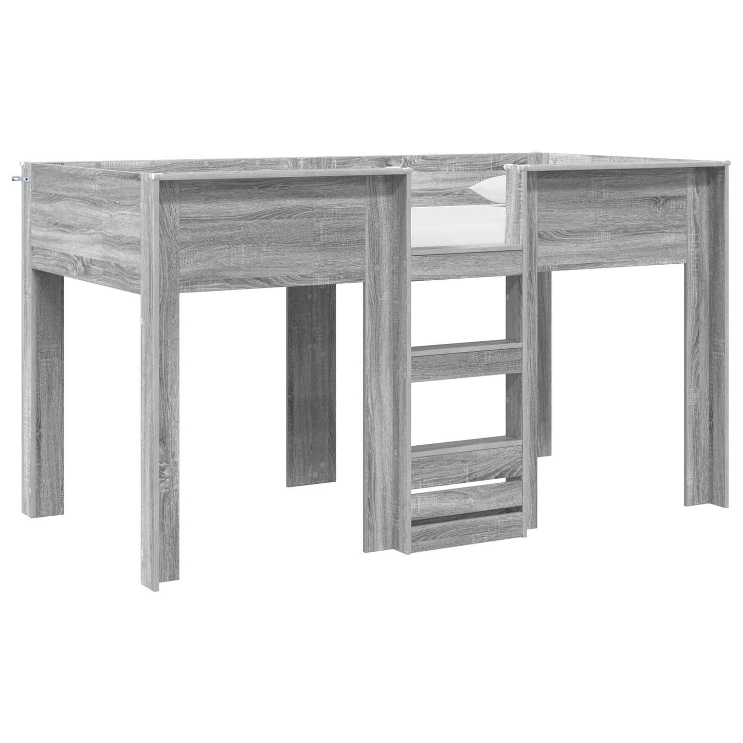 Letto a Castello per Bambini Grigio Sonoma 100 x 200 cm