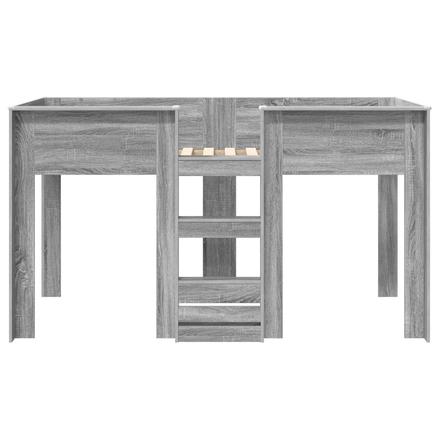 Letto a Castello per Bambini Grigio Sonoma 100 x 200 cm