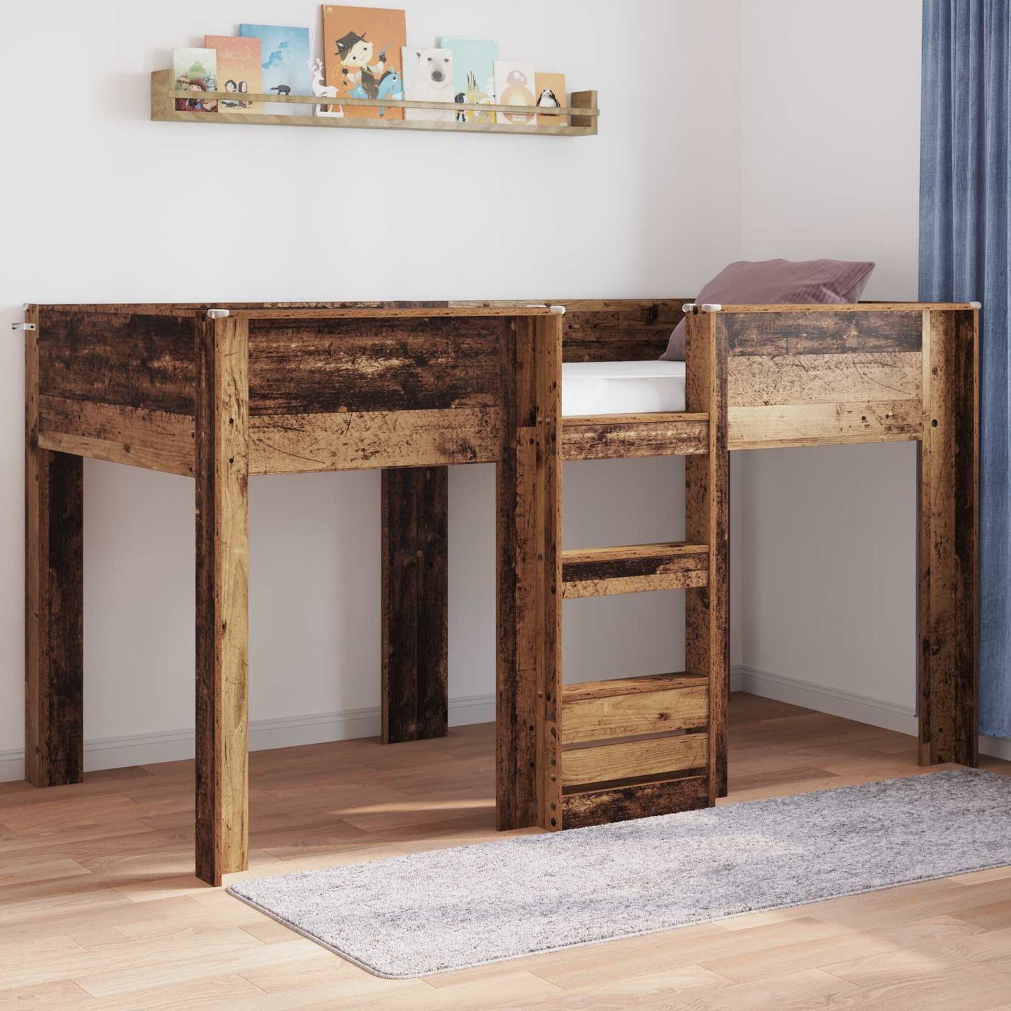 Letto a Castello per Bambini Legno vecchio 100 x 200 cm
