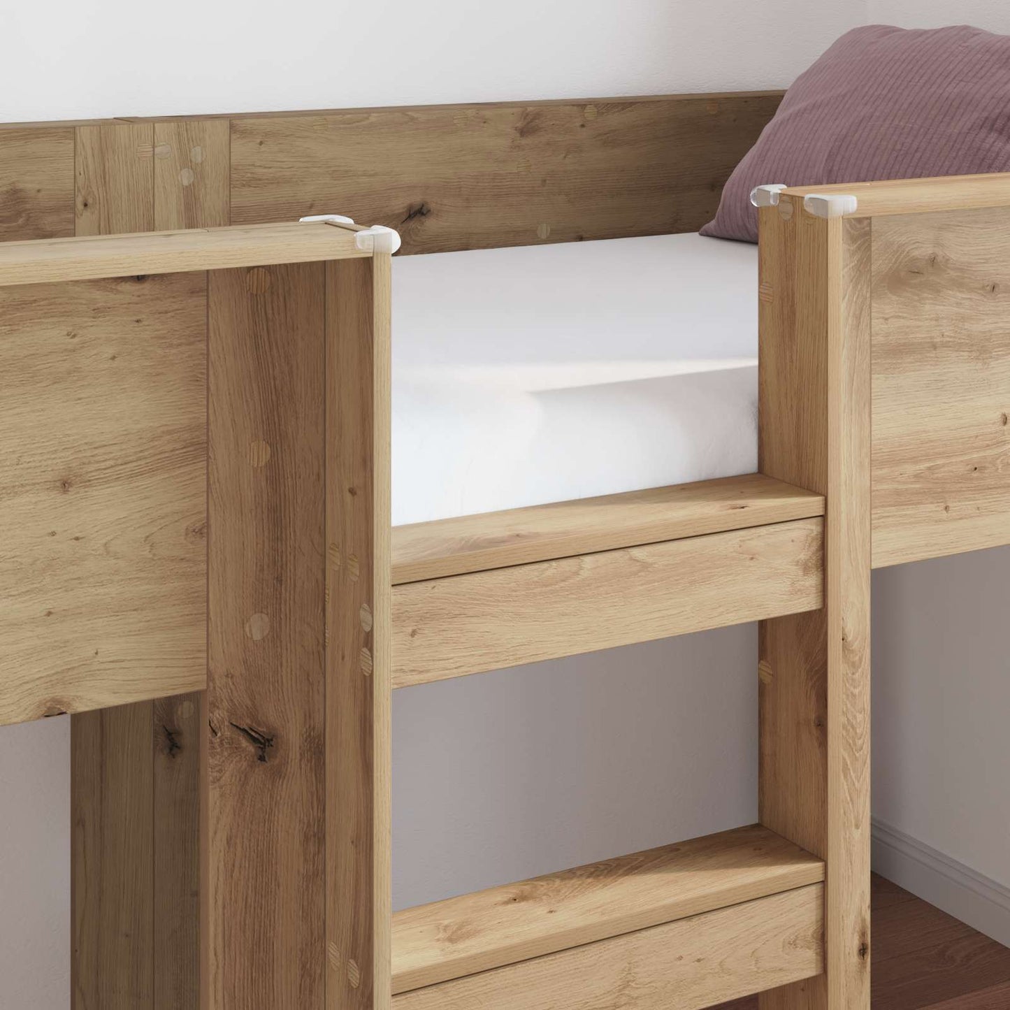 Letto a Castello per Bambini Rovere artigianale 100 x 200 cm