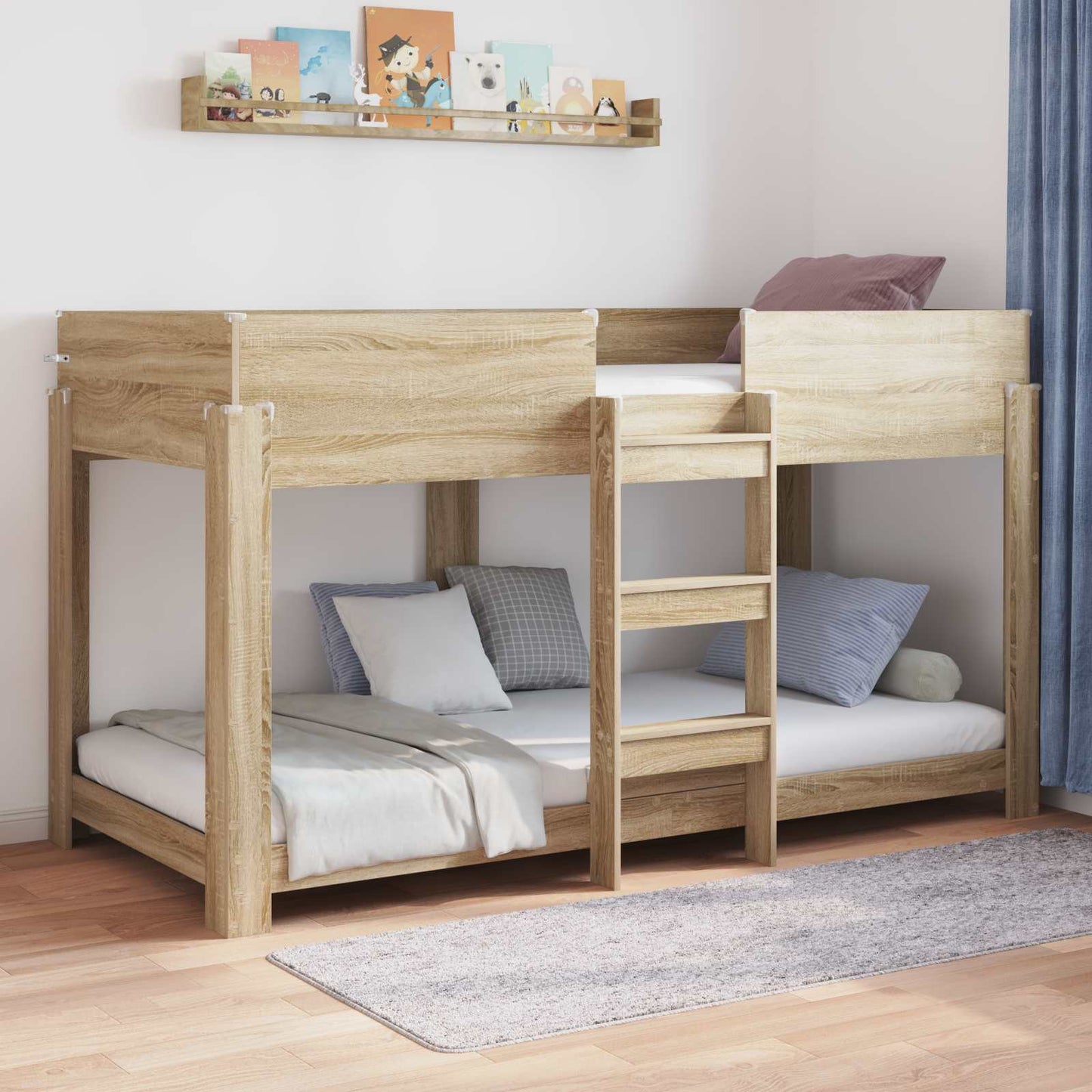 Letto a Castello per Bambini Rovere Sonoma 100 x 200 cm