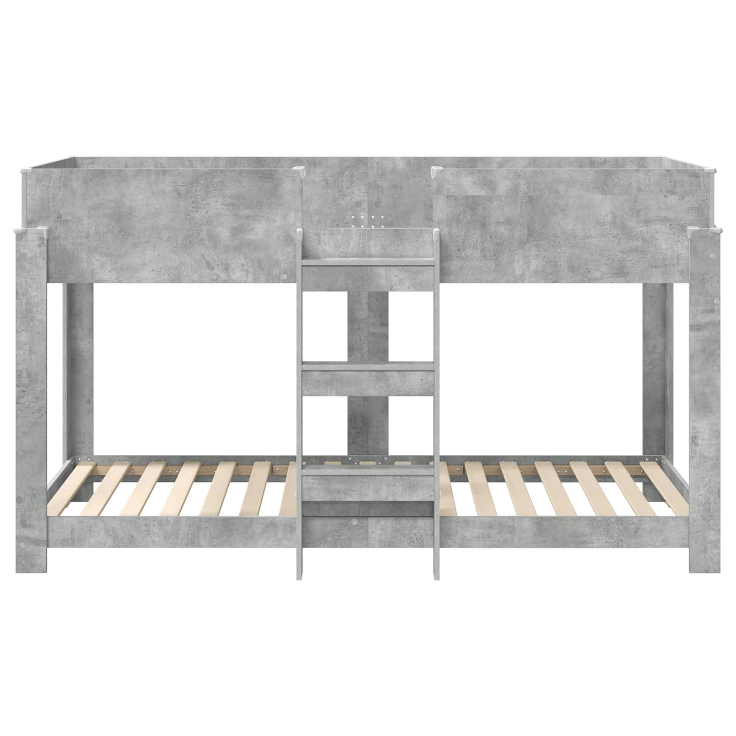 Letto a Castello per Bambini Grigio cemento 90 x 200 cm
