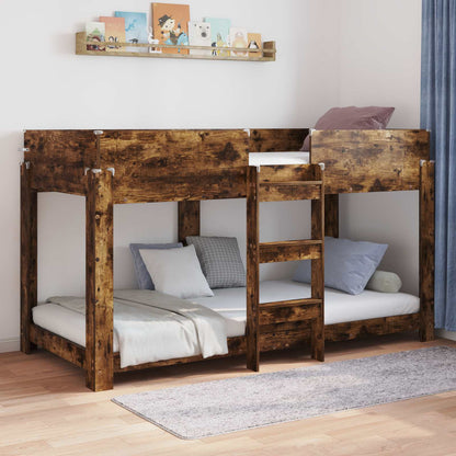 Letto a Castello per Bambini Rovere fumÃ© 80 x 200 cm