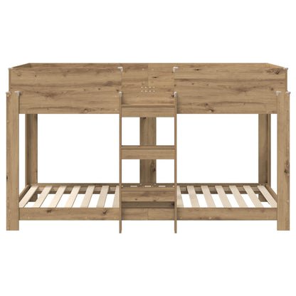 Letto a Castello per Bambini Rovere artigianale 80 x 200 cm