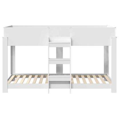 Letto a Castello per Bambini Bianco 90 x 190 cm