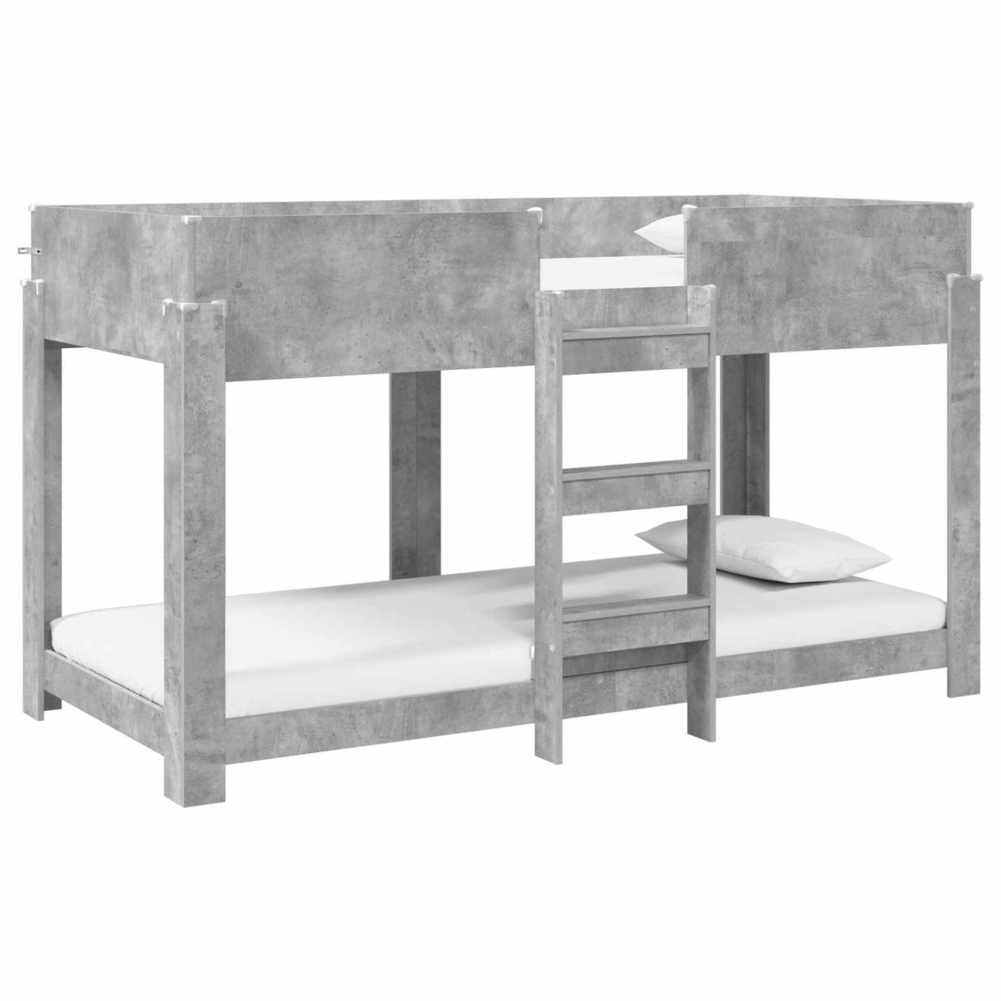 Letto a Castello per Bambini Grigio cemento 90 x 190 cm