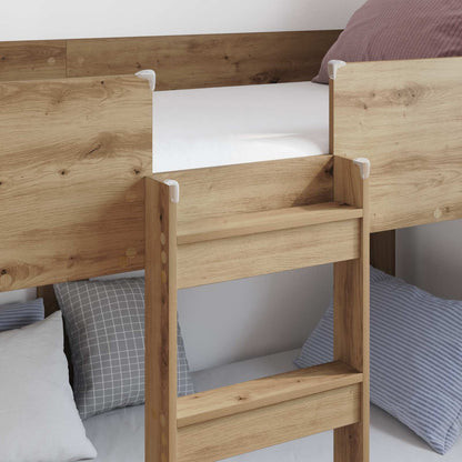 Letto a Castello per Bambini Rovere artigianale 90 x 190 cm
