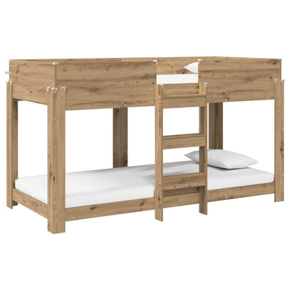 Letto a Castello per Bambini Rovere artigianale 90 x 190 cm