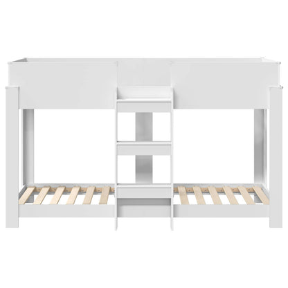 Letto a Castello per Bambini Bianco 75 x 190 cm