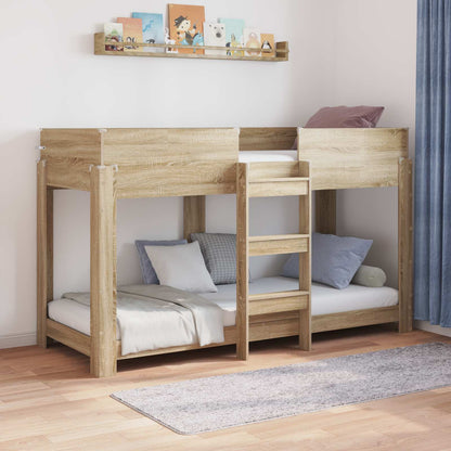 Letto a Castello per Bambini Rovere Sonoma 75 x 190 cm