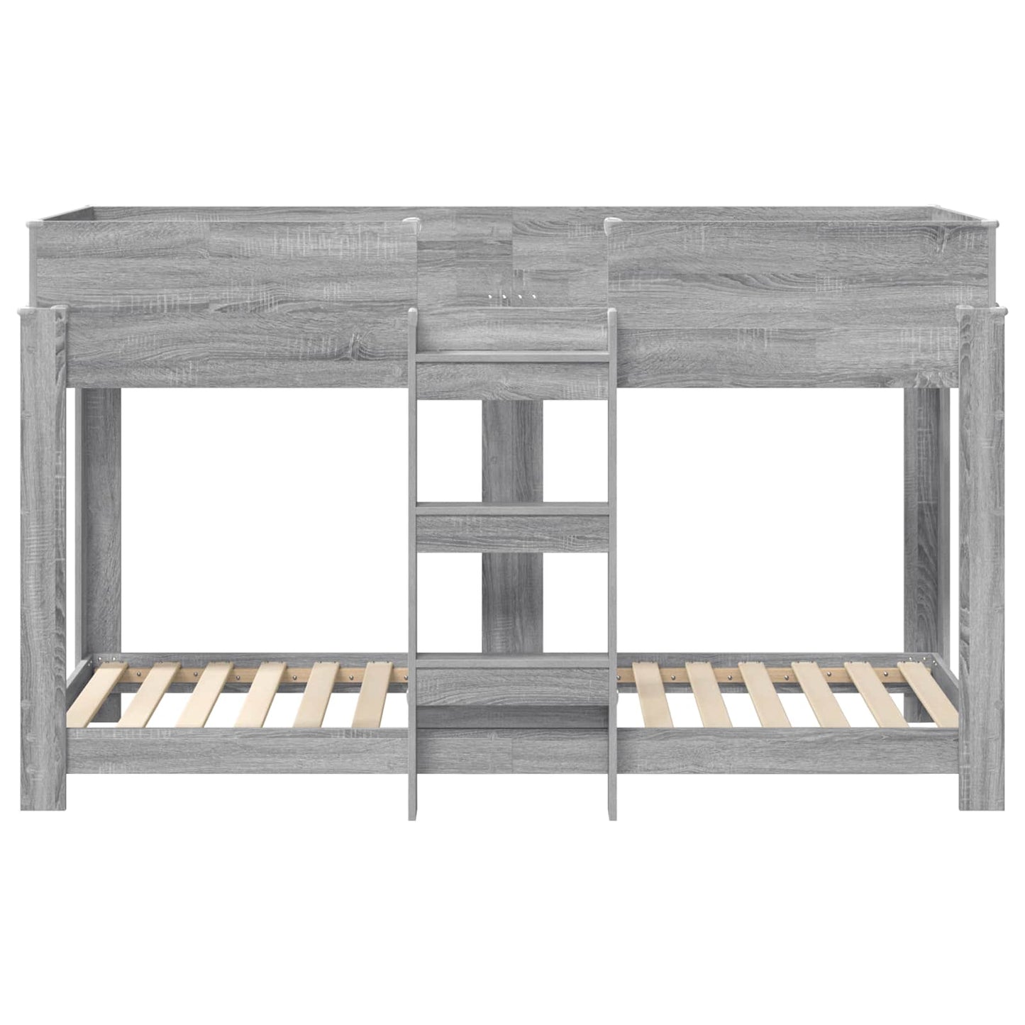 Letto a Castello per Bambini Grigio Sonoma 75 x 190 cm