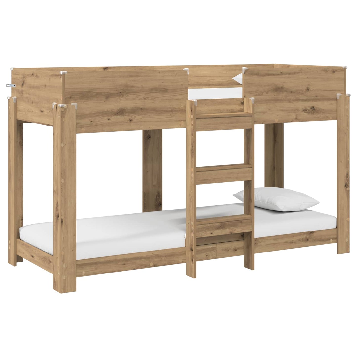 Letto a Castello per Bambini Rovere artigianale 75 x 190 cm