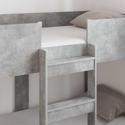 Letto a Castello per Bambini Grigio cemento 80 x 160 cm